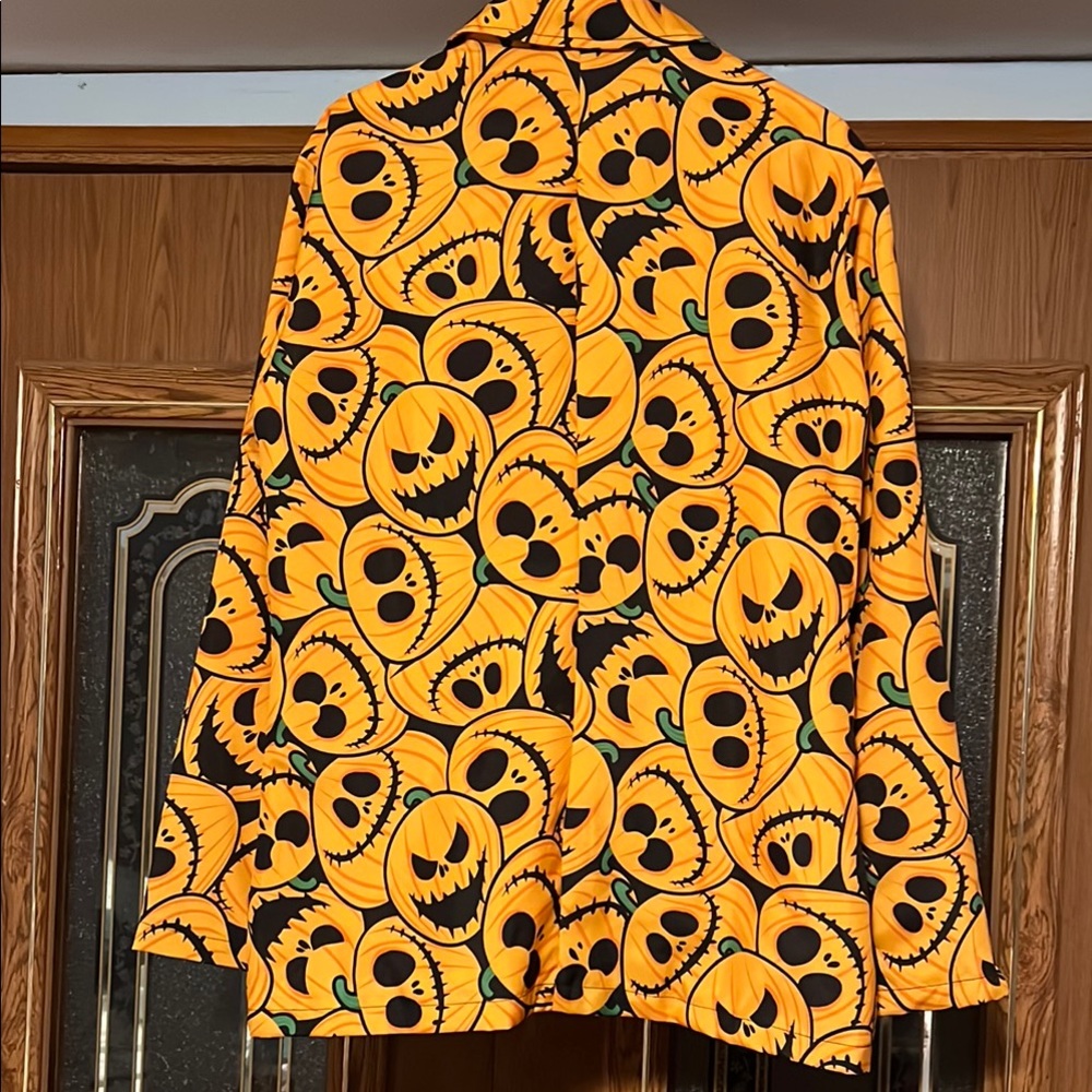 Halloween Pumpkin Pattern Blazer - image 2